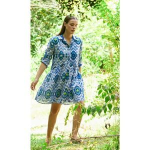 Ro’s Garden Blue June Deauville Dress Size XS